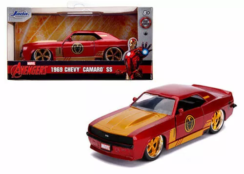 1969 CHEVROLET CAMARO SS IRONMAN MARVEL AVENGERS HOLLYWOOD 1/32 BY JADA 31744 - Image 1 of 1