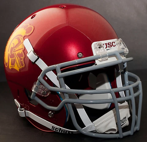 *CUSTOM* USC TROJANS NCAA Schutt XP GAMEDAY Replica Football Helmet Cover