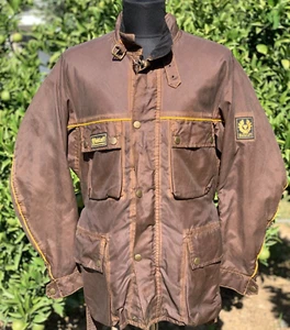 Rare Belstaff Tourmaster Trophy 1973 Wax Gold Label Jacket Motorcycle Bike Siz L - Picture 1 of 24