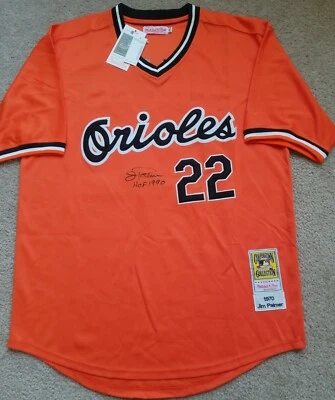 New Baltimore Orioles Jim Palmer certified *autographed* jersey + free shipping - Image 1 of 4