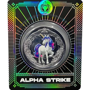 2024 Unicorn AZUREA 1oz 999 Silber Münze Beautiful Mythical Horse ALPHA STRIKE - Bild 1 von 4