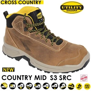Scarpa antinfortunistica alta DIADORA COUNTRY MID S3 SRC 701.177654 30050 NOCE + - Imagen 1 de 14
