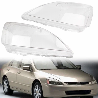 Para Honda Accord 2003-2007 Faro Transparente Lente Lámpara Cubierta Pantalla Foto 1 de 4