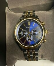 Bulova Chronograph Men's Blue Dial 42mm, 98A286 Watch New With Tags
