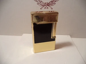 MYON PARIS ACCENDINO LIGHTER IMPERATOR PETIT GOLD /BLACK  PIETRINA NUOVO - Bild 1 von 11