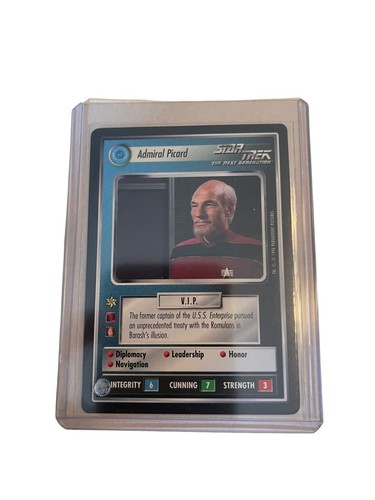 Star Trek CCG Admiral Picard Intro 2 Promo -S2 STCCG Decipher Unplayed ...