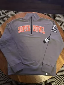 NFL Super Bowl Sweatshirt grau 47 Marken 1/4 Zip bestickt Pullover Gr. XL - Bild 1 von 4