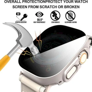 Anti-Spy Screen Protector iWatch 49mm 41mm 45mm For Apple Watch Ultra 8 7 6 - Picture 1 of 19