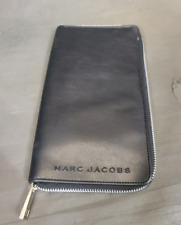 Marc Jacobs Pass Dokument Abdeckung Organizer Reißverschluss schwarz