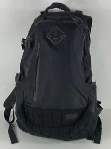 Vintage Visvim Rare 2001 Nylon Knitted Trim Tactical Backpack Black F185 - Picture 1 of 8