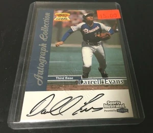 DARRELL EVAN AUTOGRAFO 1999 SPORT ILLUSTRATO AUTENTICA CARTA CERTIFICATA BRAVES - Foto 1 di 2