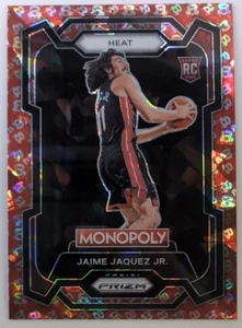 2023-24 Prizm Monopoly Jaime Jaquez RC Free Parking Red Cracked Ice Prizm #48 - Picture 1 of 2