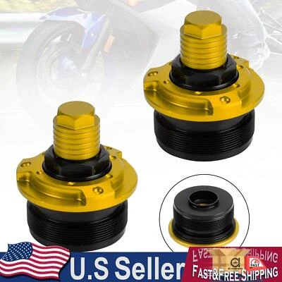 Ajustadores de amortiguador de horquilla delantera 47 mm tornillos aptos para Yamaha YZF-R15 V3.0 2017-2019 Foto 1 de 4