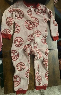 Juegos/PJs de salón de vellón para niños, talla 5 Spider-Man, Panda, lote de 2 Foto 1 de 4
