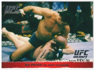 Tarjeta de novato debut 2009 Topps UFC ronda 1 BJ PENN vs Joey Gilbert # 10 - Imagen 1 de 2