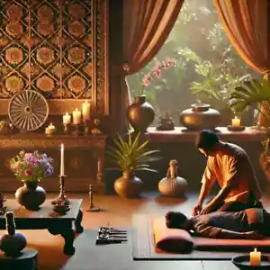 Learn Thai Massage TUITION ART OF THAI MASSAGE GUIDE Worldwide Postage - Foto 1 di 5