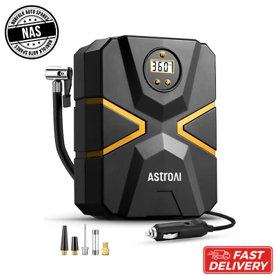 12V Tyre Inflator Air Compressor, Digital Pump 150 PSI, Auto Shutoff, New - Image 1 of 4
