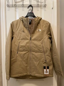 Chaqueta con Capucha Impermeable Aislada Polar Inlux The North Face Mujer Marrón Nueva con Etiquetas - Imagen 1 de 10