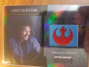 Parche de bandera conmemorativa 2016 Star Wars Evolution Lando Calrissian dorado #d 06/25 - Imagen 1 de 1