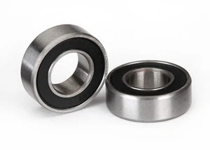 5117a Ball bearings, black rubber sealed (6x12x4mm) (2) - Picture 1 of 1