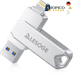 USB-C Stick mit 3-in-1 Anschluss | 256GB Speicher für iPhone/iPad - Photo 1/9