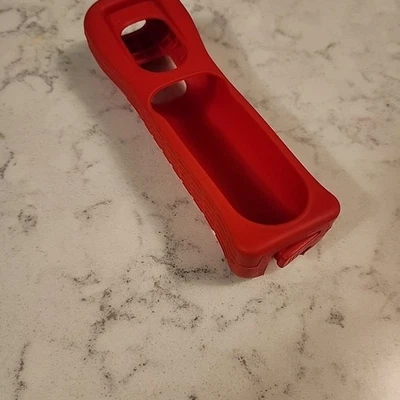 OEM Nintendo Wii Remote Controller MARIO RED Rubber Silicone Cover Grip Sleeve - Image 1 of 3