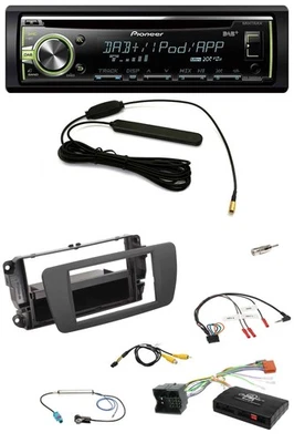 Pioneer MP3 USB CD DAB Lenkrad Autoradio für Seat Ibiza 2008-2015 tuam grey - Bild 1 von 4