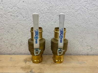 Port Ultra Pure Lead Free Brass Pro Press Ball Valve 2" 200 WOG. ( LOT OF 2 ) - Image 1 of 4