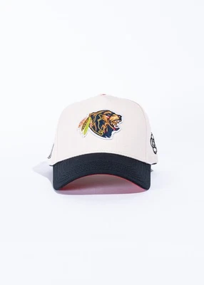 Chicago Bears X Blackhawks Parody Reference Snapback Hat Cream/Black - Image 1 of 4