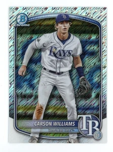 2025 Bowman Chrome #BCP-234 Carson Williams Shimmer Refractor - Picture 1 of 2