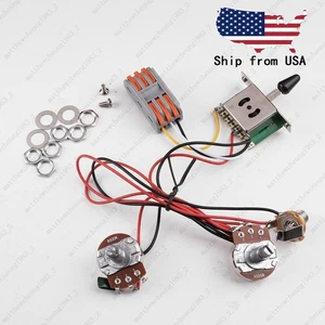 Kit de arnés de cableado de guitarra precableado con interruptor de 3 vías 1 volumen 1 tono para tele - Imagen 1 de 3
