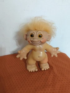 Vintage Thomas Dam Troll Doll 8" No Outfit - Picture 1 of 10
