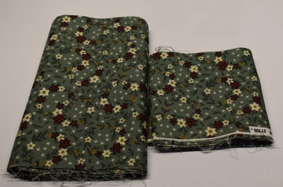 3 piece lot HOLLY HILL thimbleberries RJR FABRICS 100% cotton quilt  SAGE OLIVE - Image 1 of 3