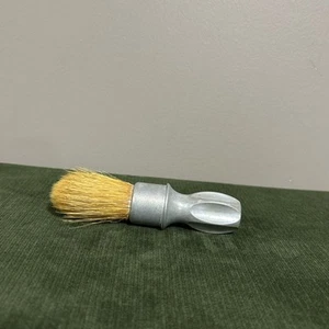 CLEAN Vintage RUBBERSET #3 ALUMINUM Metal SHAVING BRUSH Badger Hair 5.5"Gillette - Picture 1 of 5