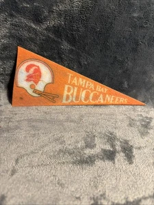 Tampa Bay Buccaneers Vintage Mini Pennant 8.5”x3.75 Felt Flag NFL Football Used - Picture 1 of 2