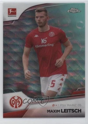 2022 Topps Chrome Bundesliga Aqua Bubbles Wave Refractor /275 Maxim Leitsch #65 - Image 1 of 2