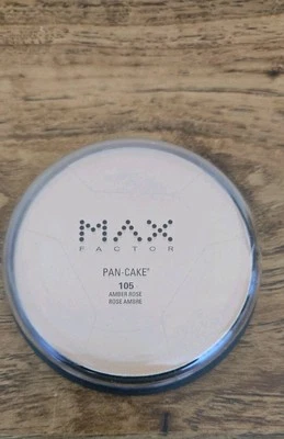 Max Factor Pan Cake Makeup-AMBER ROSE #105-Water Activated-New - Image 1 of 2