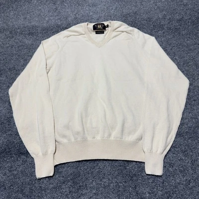 Suéter Pullover RRL Doble RL Ralph Lauren Vintage Algodón Pima Cuello en V Hombres Pequeño Foto 1 de 4