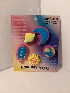 Uniquely You Crocs Jibbitz Light Up Neon Planet Charms 5 Pack - Picture 1 of 14