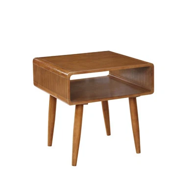 Alborg End Table - Rich Walnut Finish - Image 1 of 4