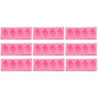  9 PCS Cake Mold Ice Cubes Chocolate Molds for Resin Silicone Fondant Candle