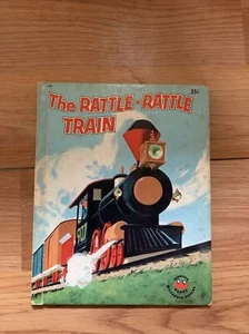 1960's? THE RATTLE-RATTLE TRAIN Children's "Wonder" Book - Picture 1 of 12