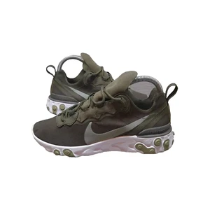 Nike Womens Ttainers React Elemement 55 Green Cargo Khaki Running Shoe Size 5 - Picture 1 of 14