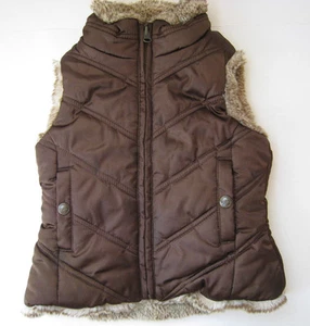 GAP FAUX FUR REVESIBLE VEST KIDS SIZE XS (4-5) HOT RARE WARM - Picture 1 of 8