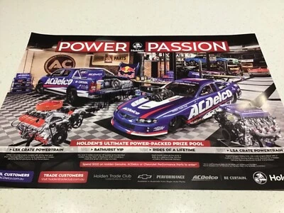 AC DELCO ГОНКИ ЧЕМПИОН ПОДПИСАННЫЙ ПЛАКАТ, DRAG DRIFT STREET МАШИНА SUMMERNATS  - Изображение 1 из 4