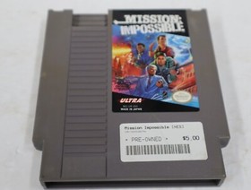 NES Mission: Impossible (NES, 1990) Cart Only 3 Screws