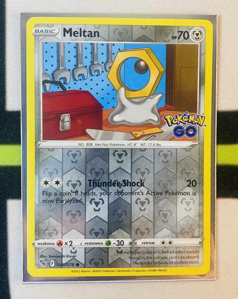 Meltan ~ Pokemon GO 45 REVERSE HOLO NM Pokémon - Image 1 of 1