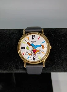 Vintage Goofy Animated Up Side Down Rotating Head LORUS Wristwatch - Picture 1 of 11