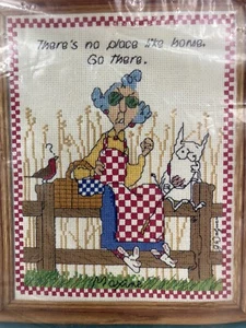 VTG Hallmark Shoebox Cross Stitch Kit Maxine- There’s No Place Like Home - Picture 1 of 3