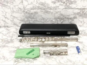YAMAHA YFL-514 Flute Silver Headjoint E Mechanism Used with Hard Case - Picture 1 of 19